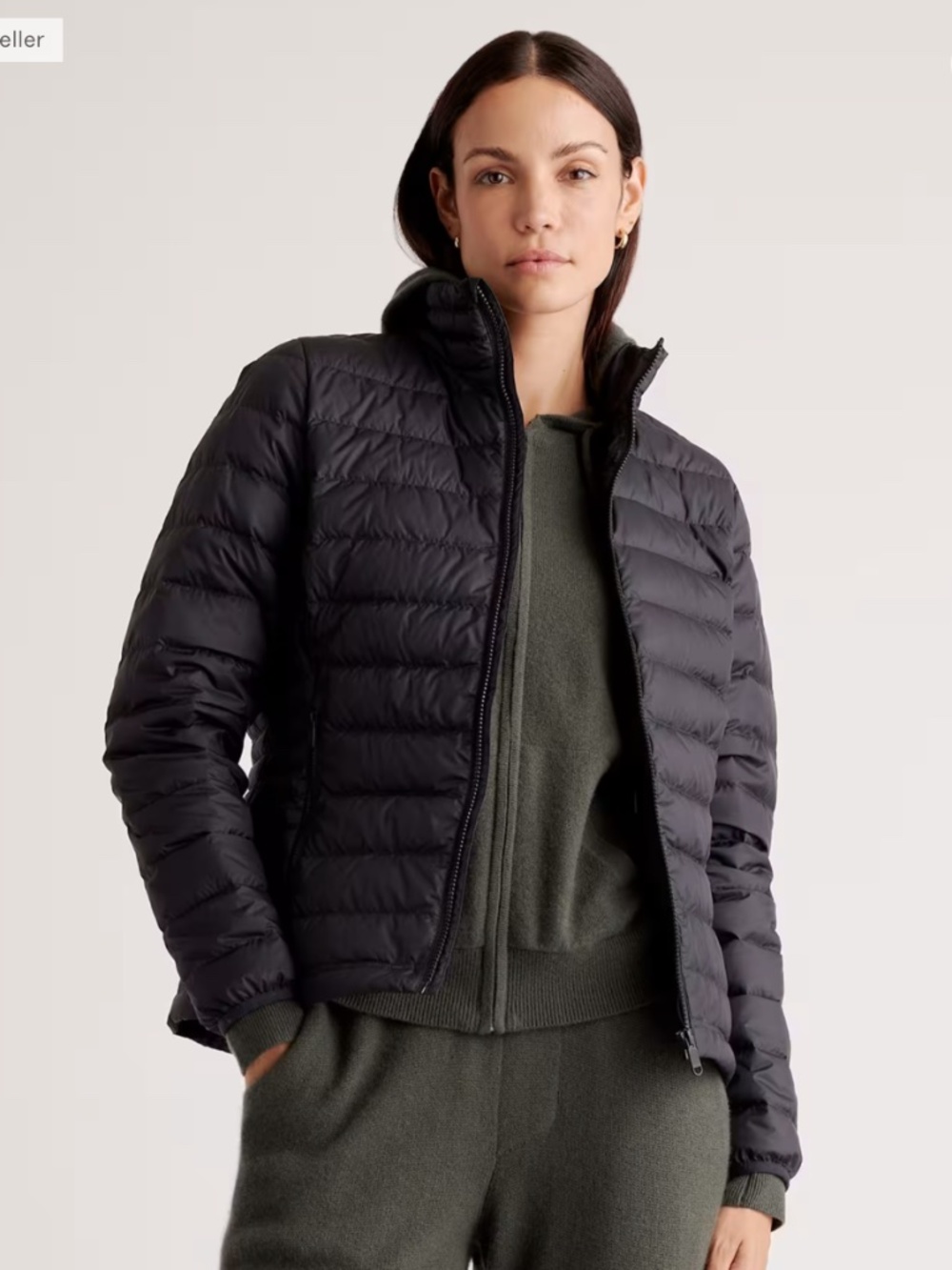 Quince Lightweight Down Packable Puffer Jacket